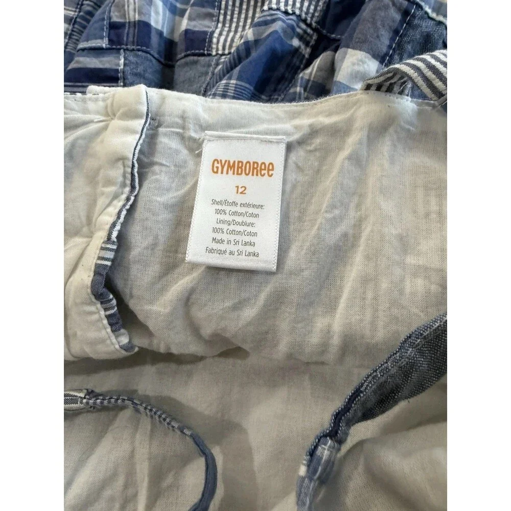 Gymboree Size 12 Blue Patchwork Sandy Shores patchwork Madras Sundress